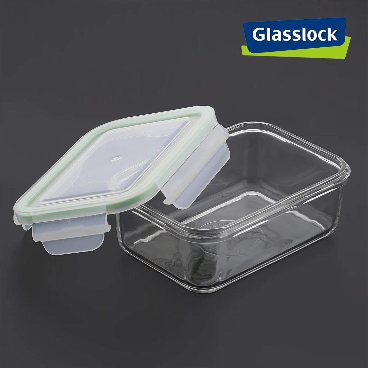 Hermético rectangular 1 litro Glass Lock