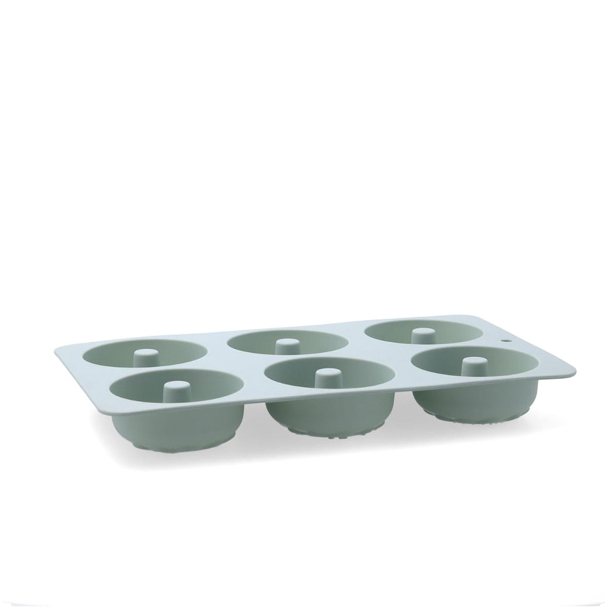Molde donuts silicona, 6 huecos, 27x16x3 cm 230º