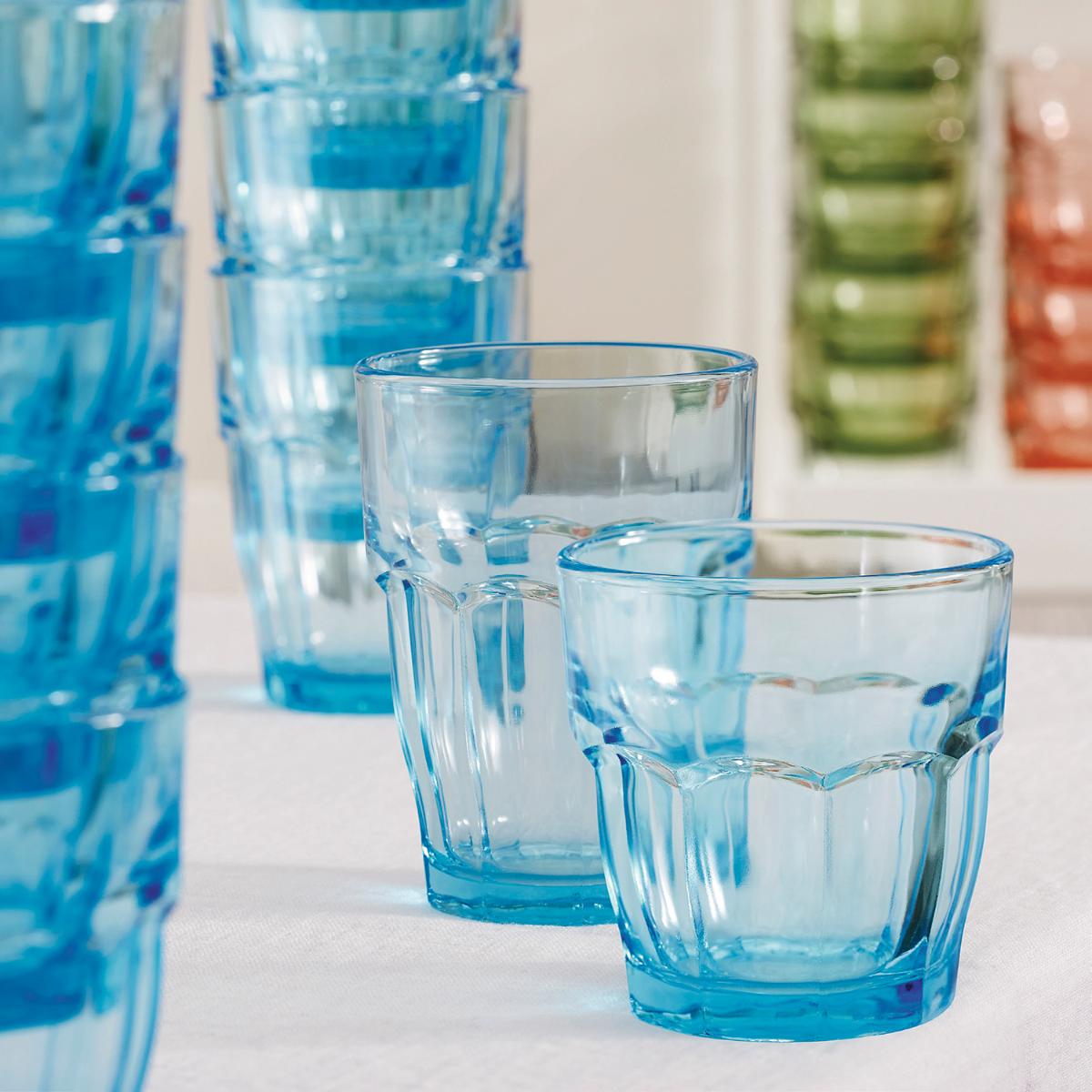 Vasos azul claro, apilables, 6 unidades