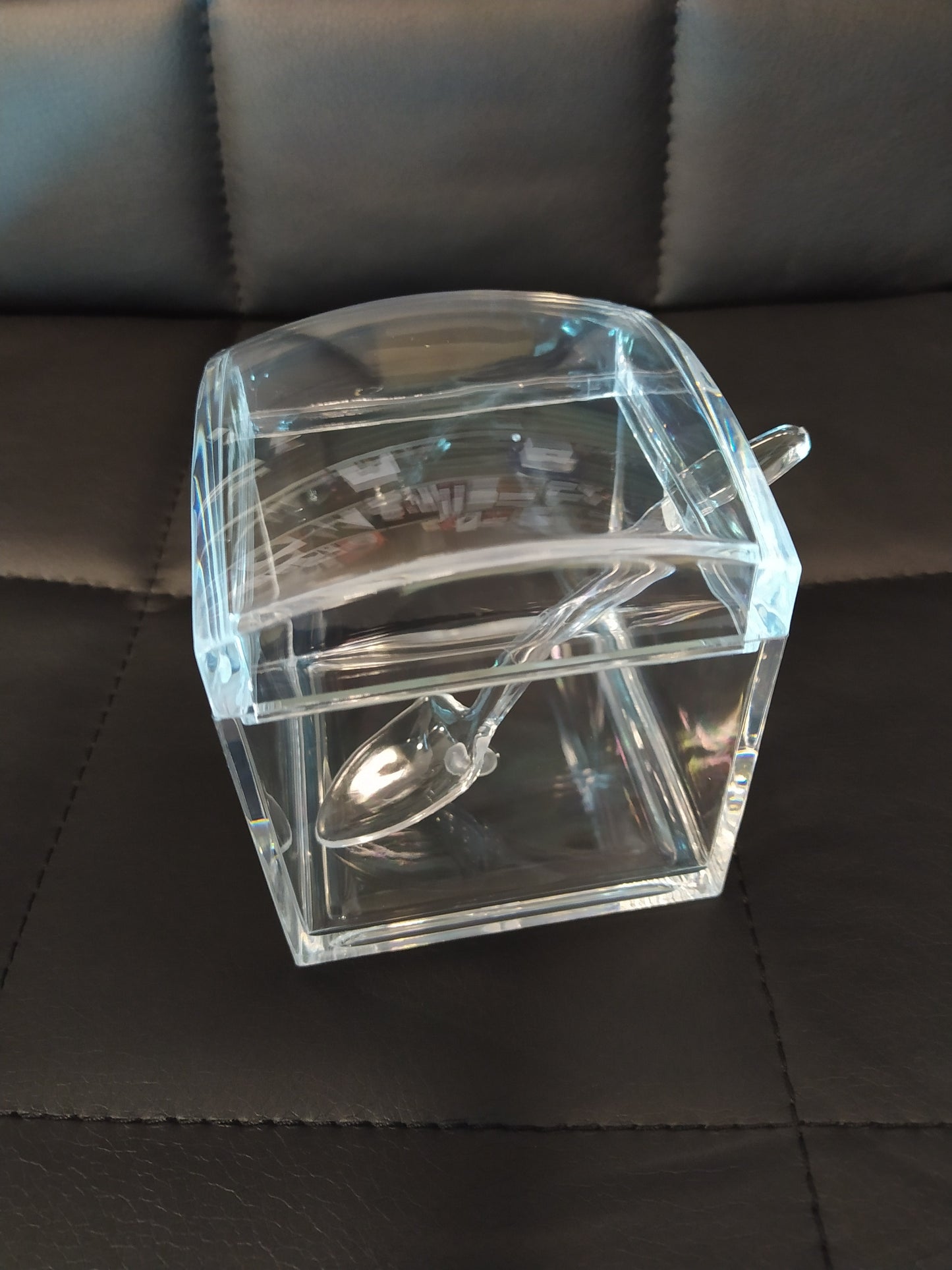 Azucarero cuadrado metácrllato 8,5x8,5x10 cm