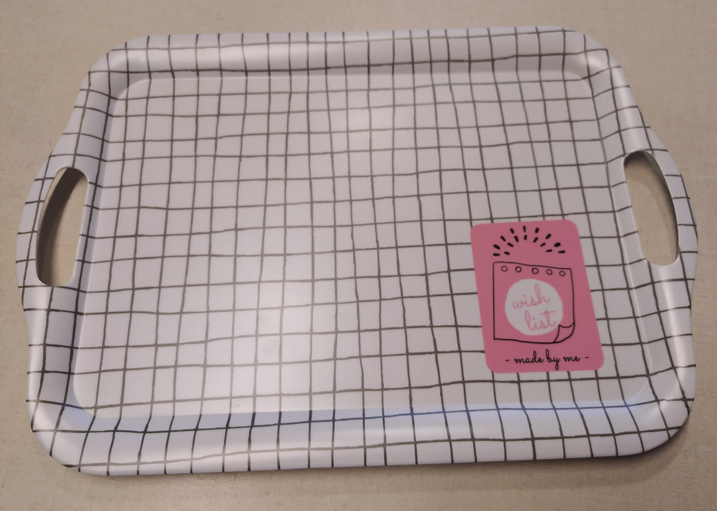 Bandeja con asas 42x30x1,5 cm