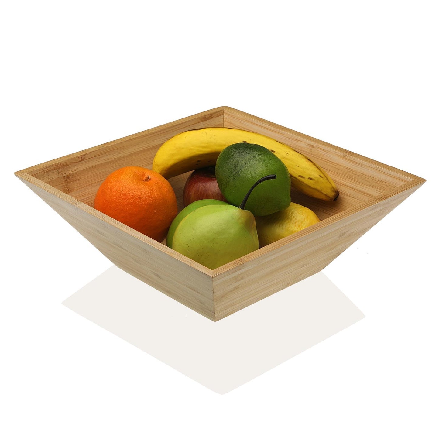 Frutero contenedor madera bambú