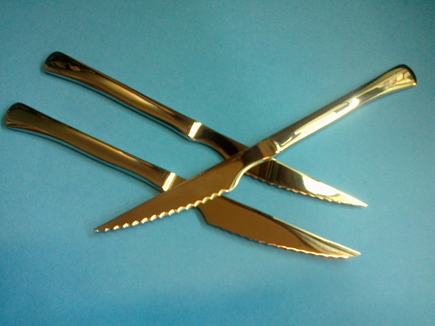 6 cuchillos mesa inox .no necesitan afilar