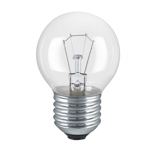 Bombilla esférica clara E27 40W - Taracido Cocina y Hogar