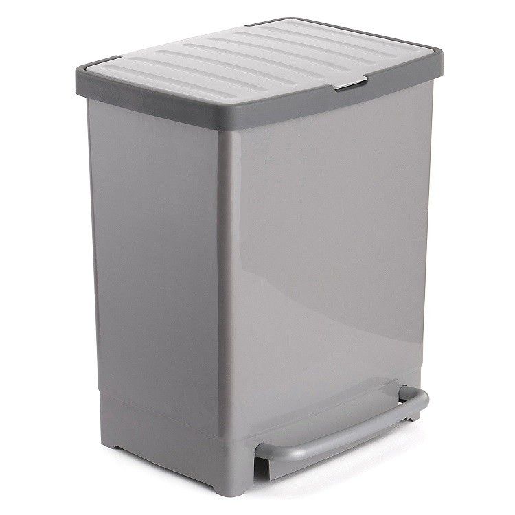 cubo reciclaje gris Tatay - Taracido Cocina y Hogar