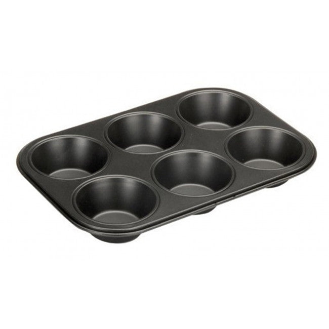 molde magdalenas/muffin antiadherente 6 cavidades
