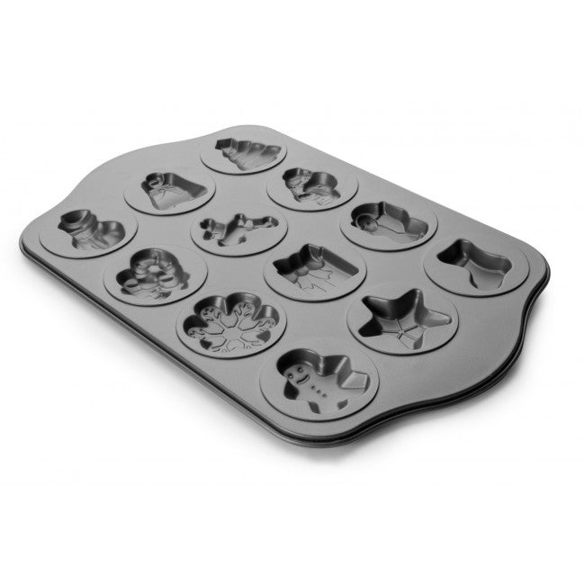molde pastas antiadherente, motivos navideños