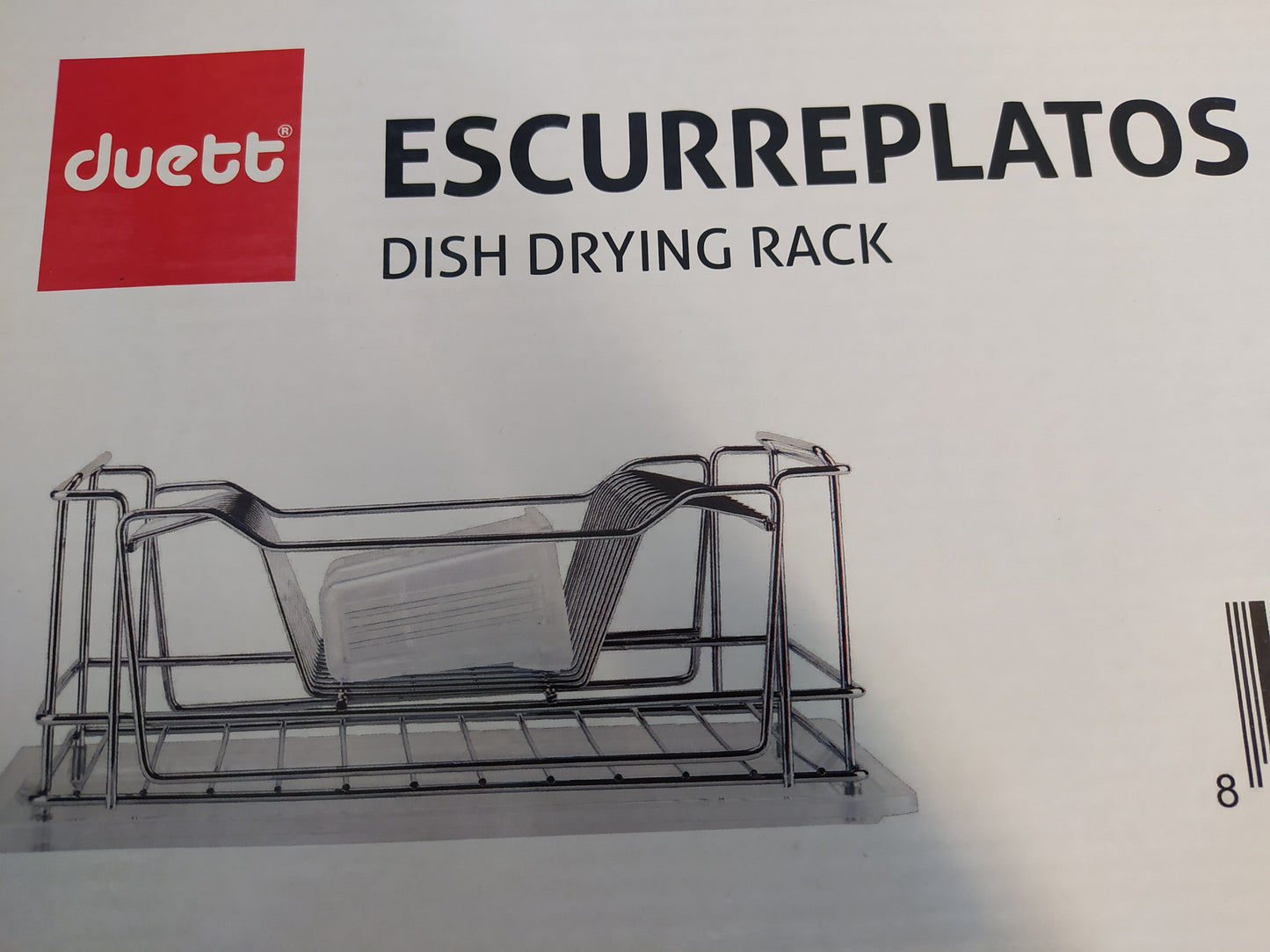 Escurreplatos acero inox, apilable, desmontable duett KB010