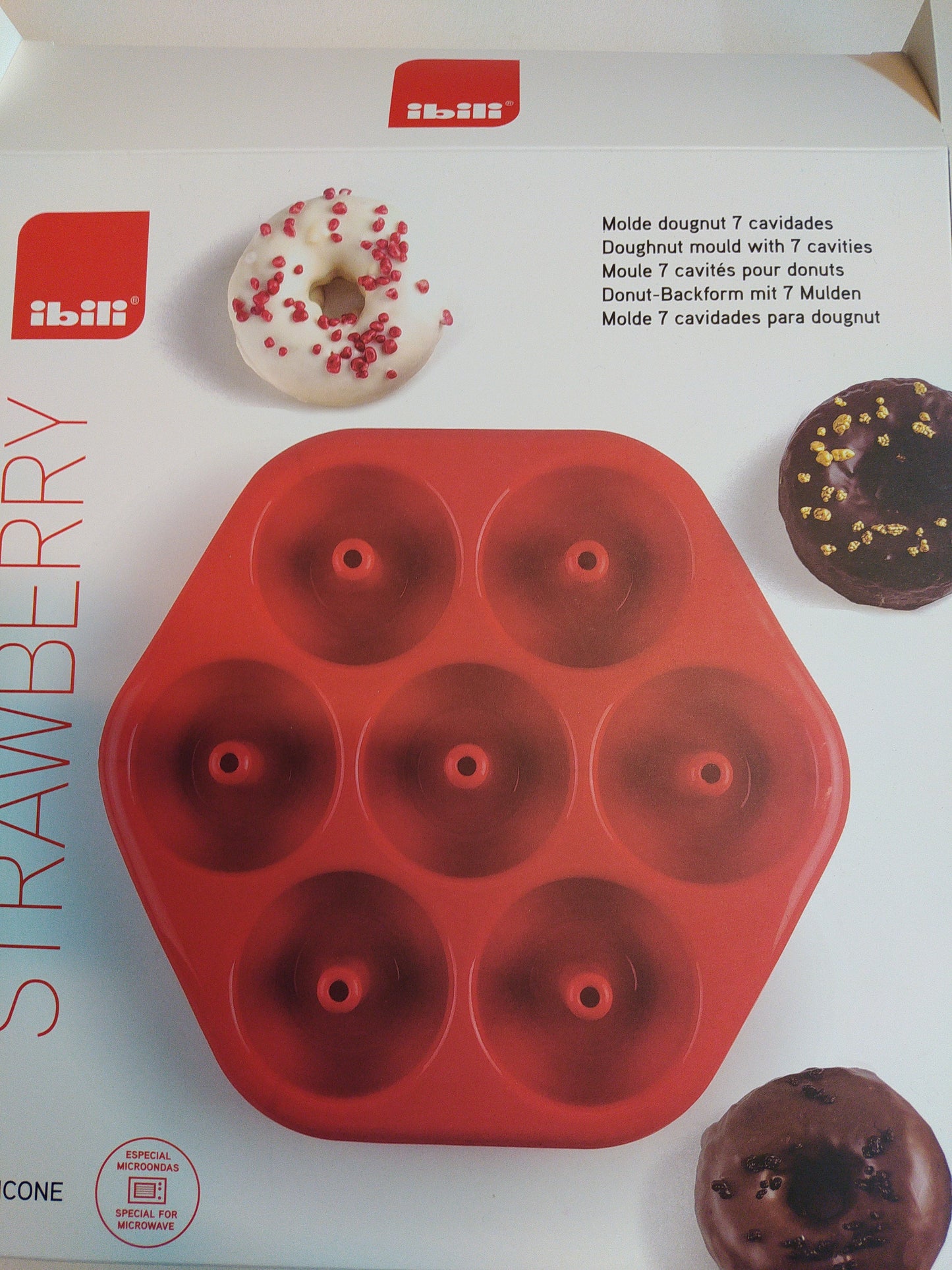 Molde donuts silicona 7 cavidades