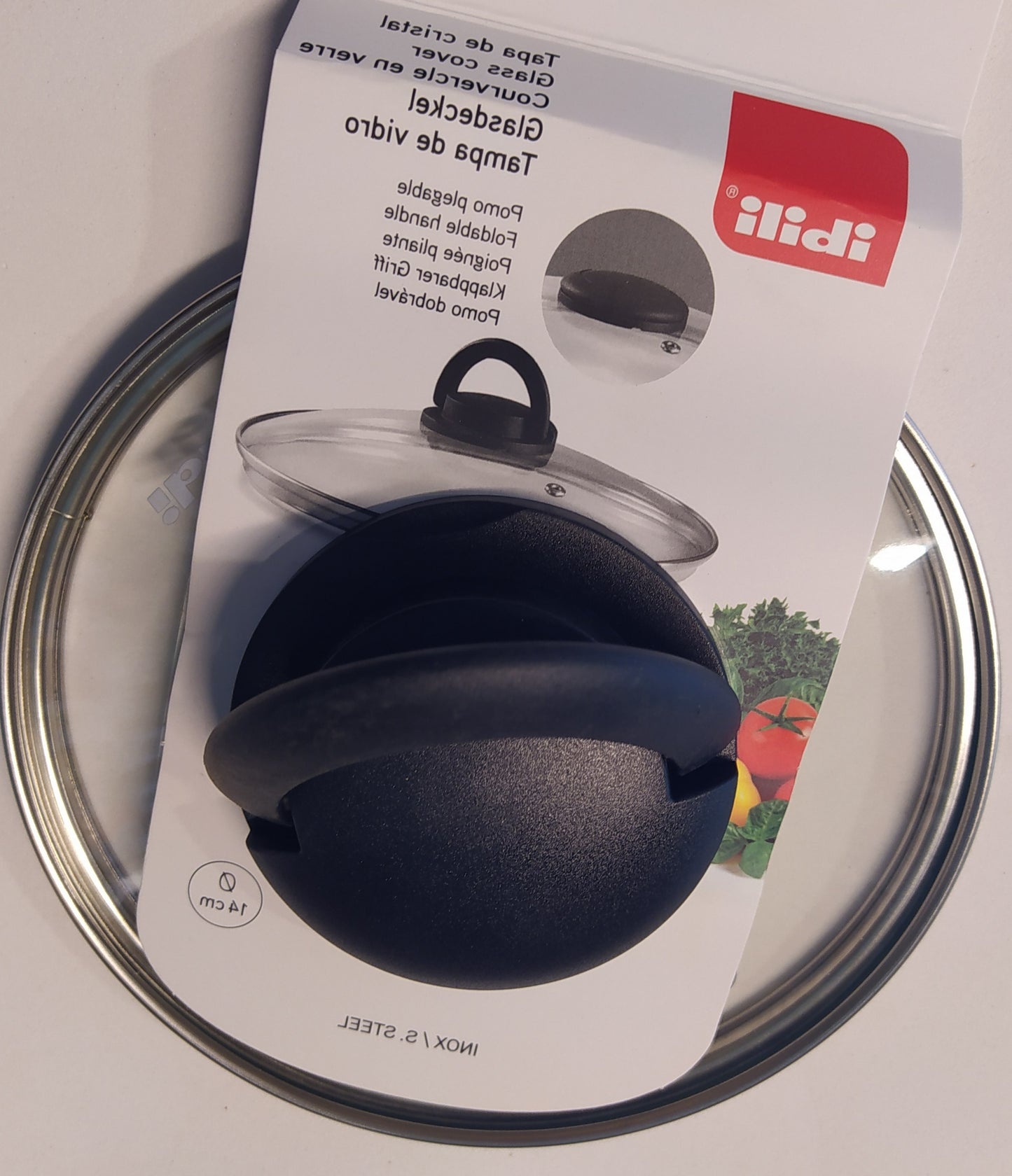Tapa vidrio resistente al calor 14 cm