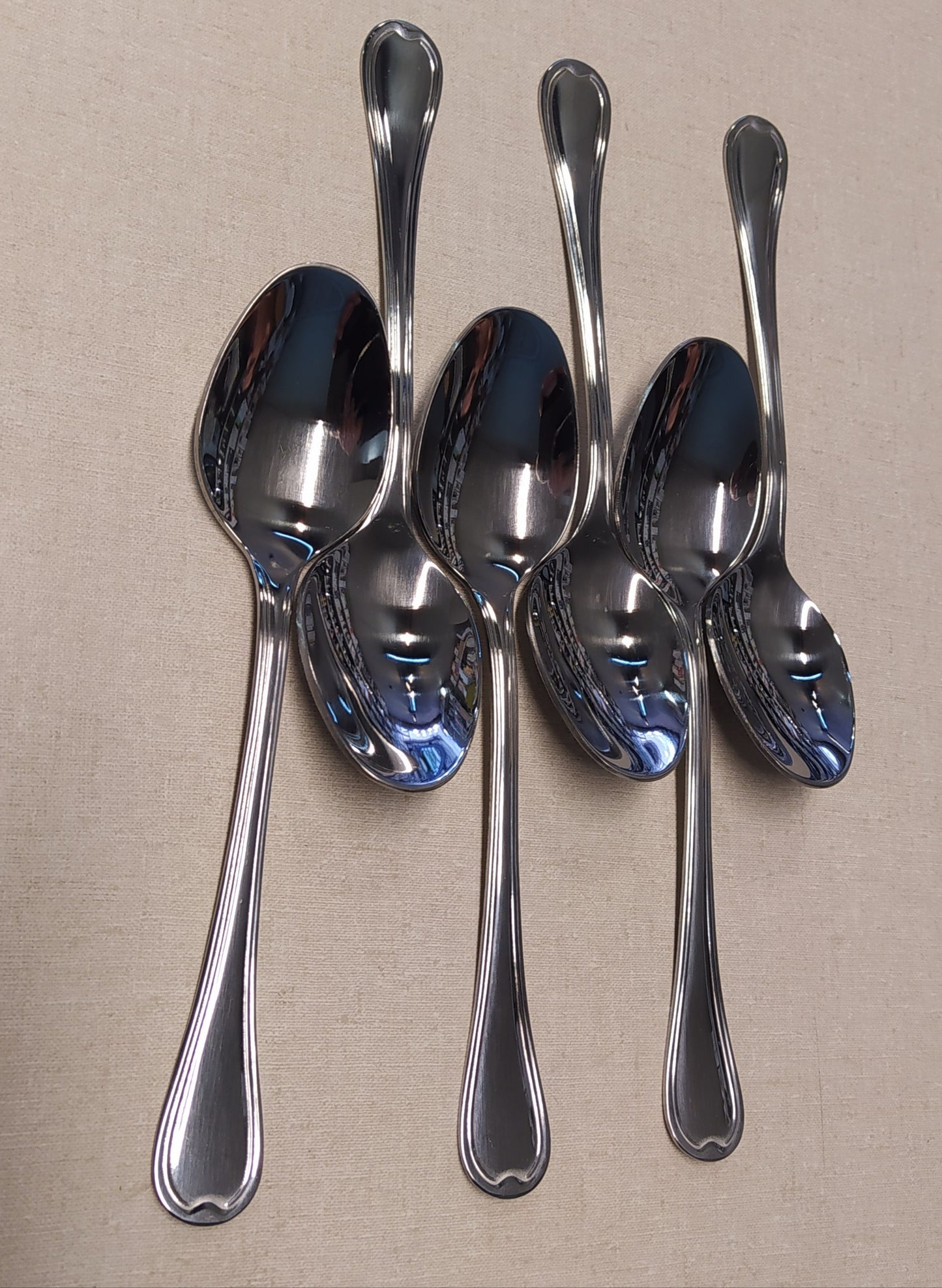 Cucharas mesa inoxidables, 6 unidades