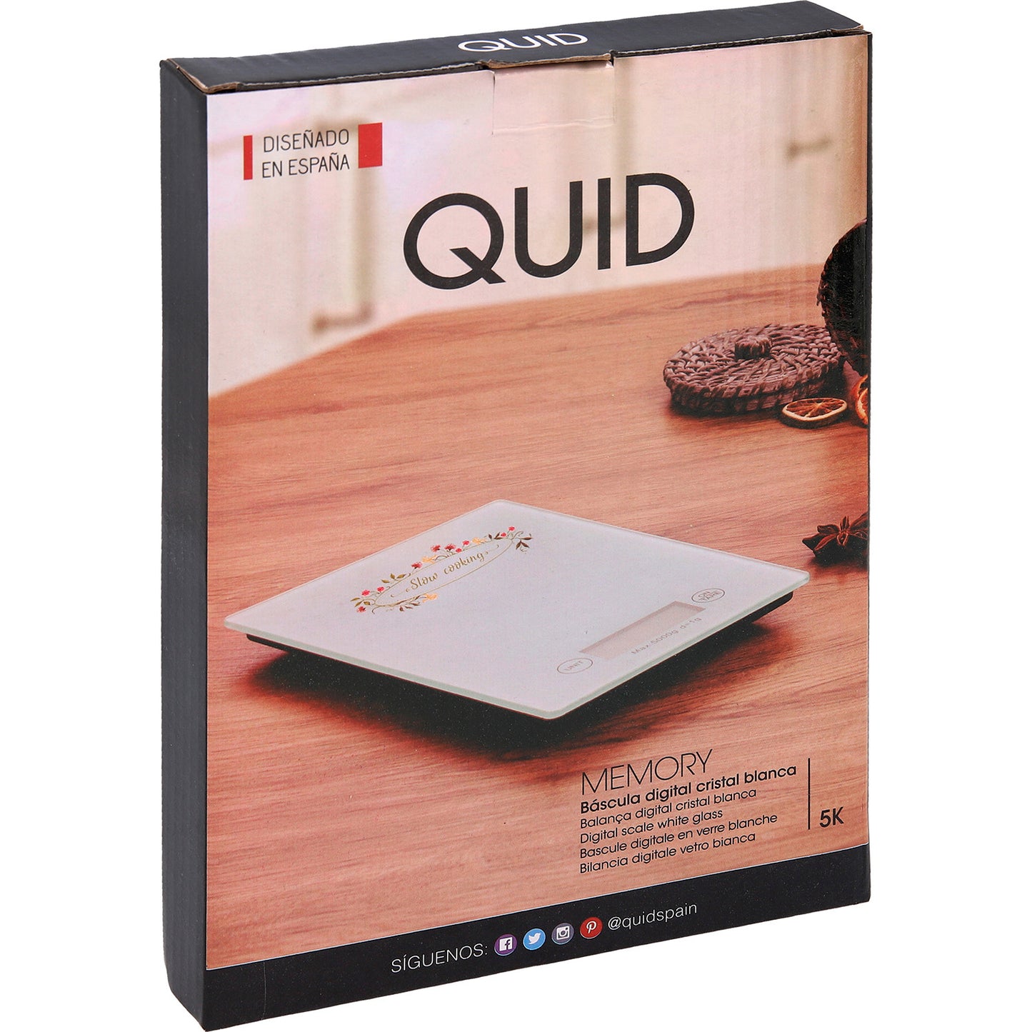 báscula digital cristal blanca - Taracido Cocina y Hogar