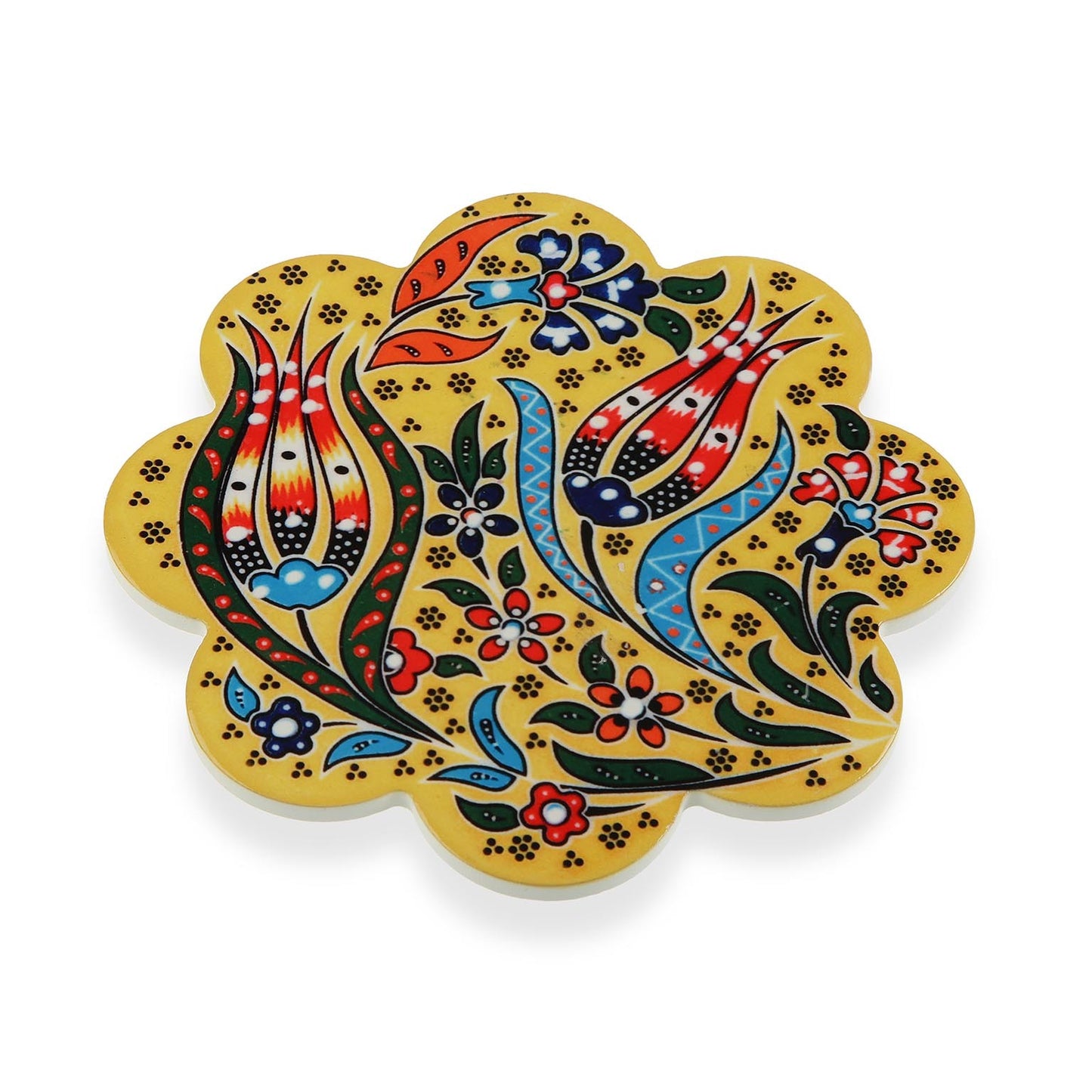 salvamanteles cerámica decorada, diamtr. 20 cms