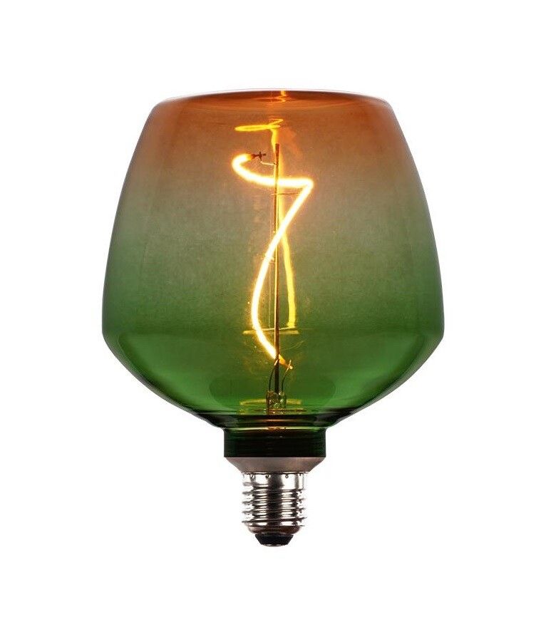 Lampara led decorativa - degradado marrón-naranja - copa