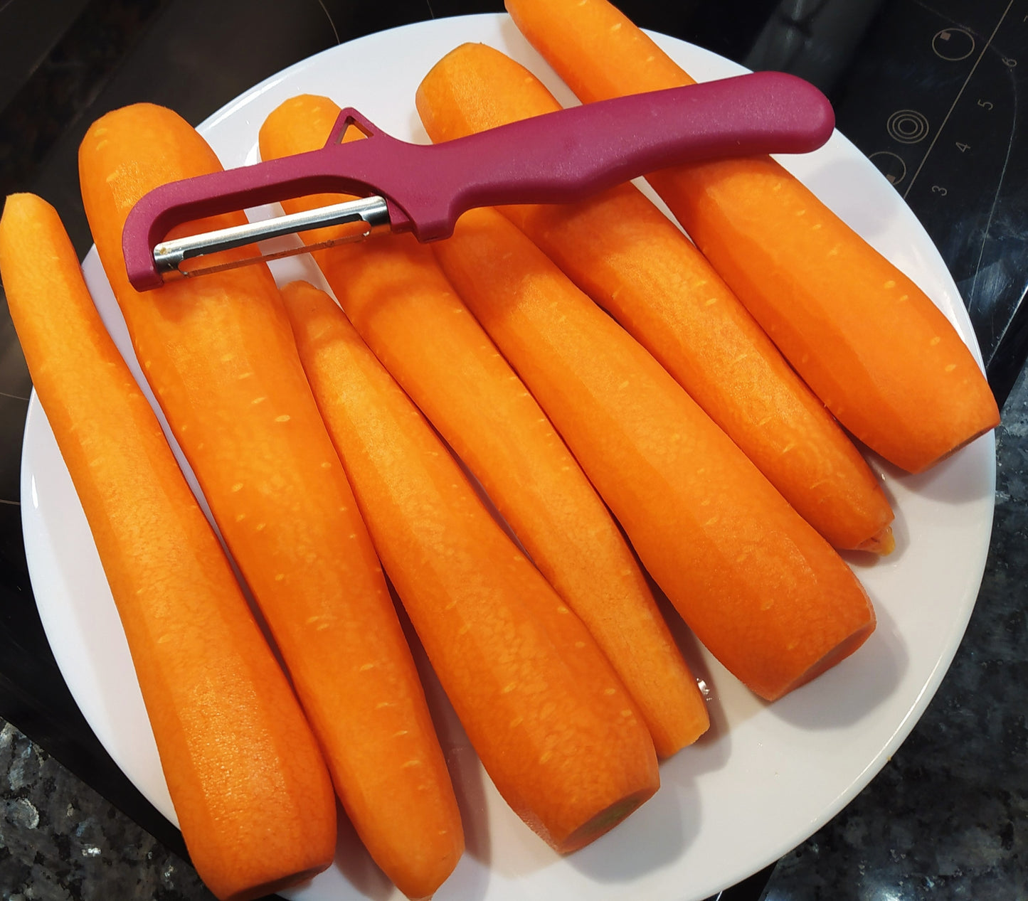 zanahorias recien peladas